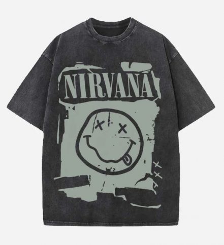 Nirvana Acid Wash Oversized T-Shirt