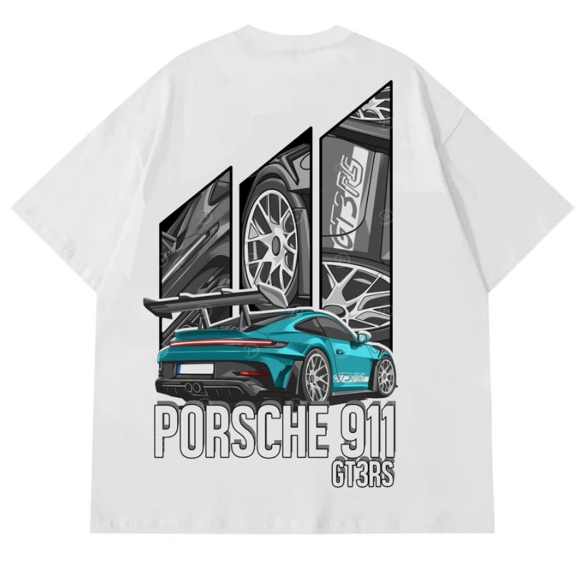 Porsche 911 Oversized T-Shirt - Image 2