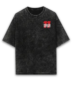 Checo Perez Minister Of Defence Terry Acid Wash Oversized T-Shirt