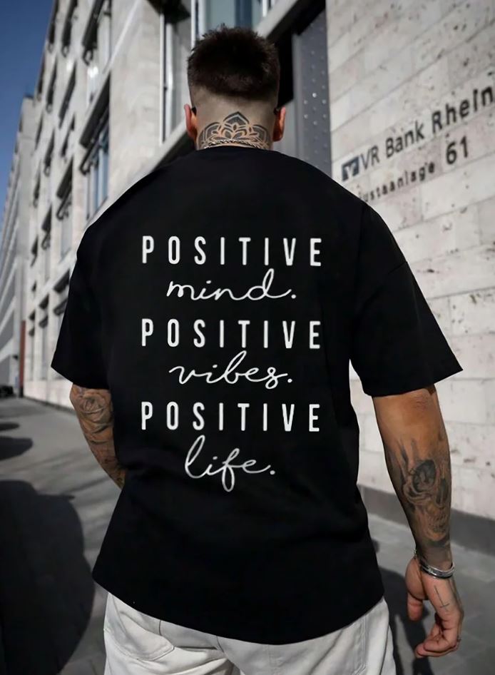 Positive Mind Vibes Life Oversized T-Shirt