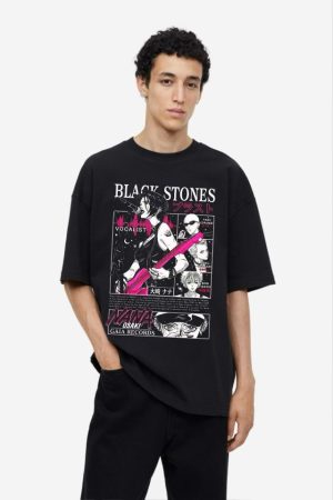 Black Stones Oversized T-Shirt