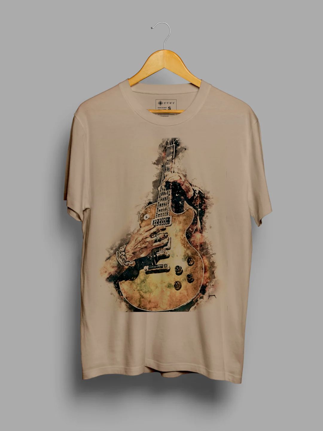 Electric Guitar Half Sleeve T-Shirt