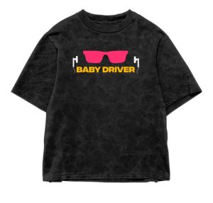 Baby Driver Acid Wash Oversized T-Shirt