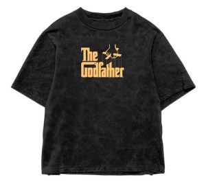 Godfather Acid Wash Oversized T-Shirt