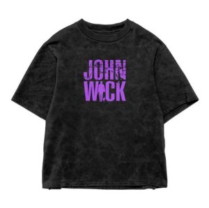 John Wick Acid Wash Oversized T-Shirt