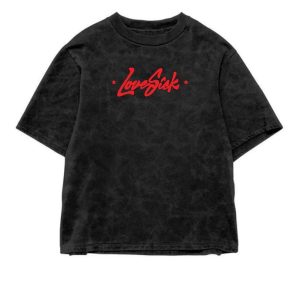 Love Sick Acid Wash Oversized T-Shirt