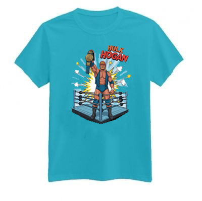 Hulk Hogan Light Blue T-Shirt