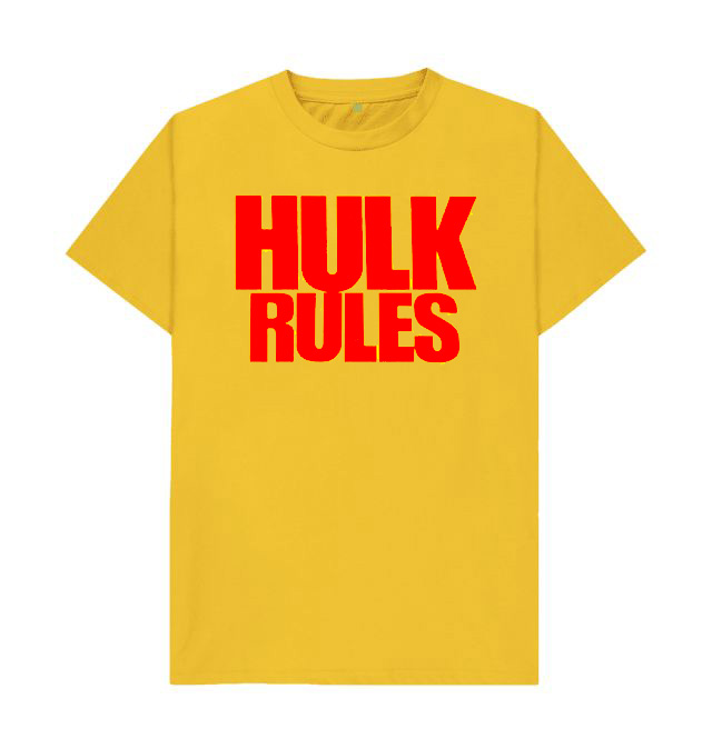 Hulk Rules Yellow T-Shirt