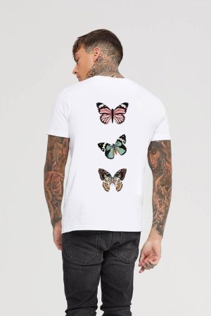 Butterfly White T-Shirt