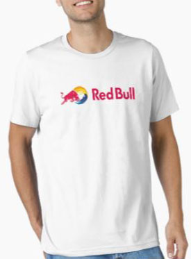 Redbull Half Sleeve White T-Shirt