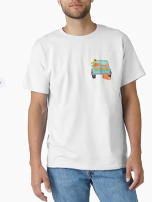 Cute Car Half Sleeve White T-Shirt