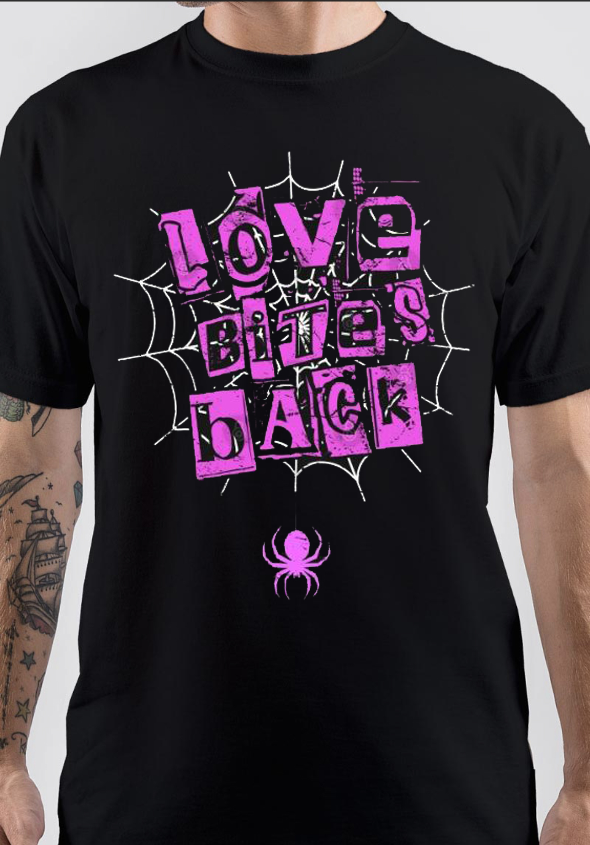 Love Bites AJ Lee Spider Logo T-Shirt