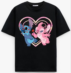 Stitch & Angel Valentines T-Shirt