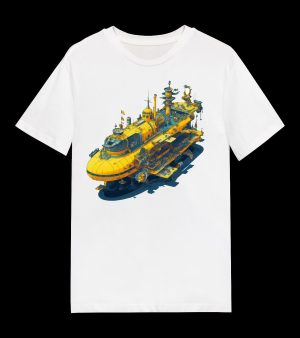 psychedelic style yellow submarine T-Shirt