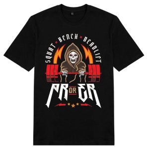 PR or ER -  Funny Gym Ego Lifting T-Shirt