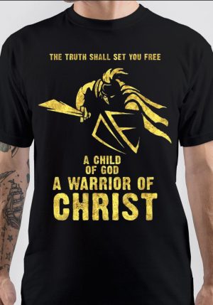 Knights Templar Motto A Child of GOD a Warrior of CHRIST T-Shirt