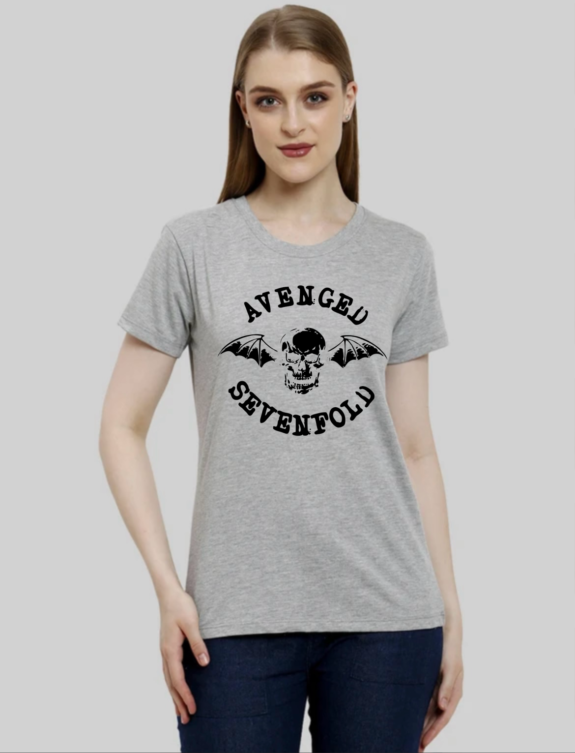 Avenged Sevenfold Women’s Grey T-Shirt