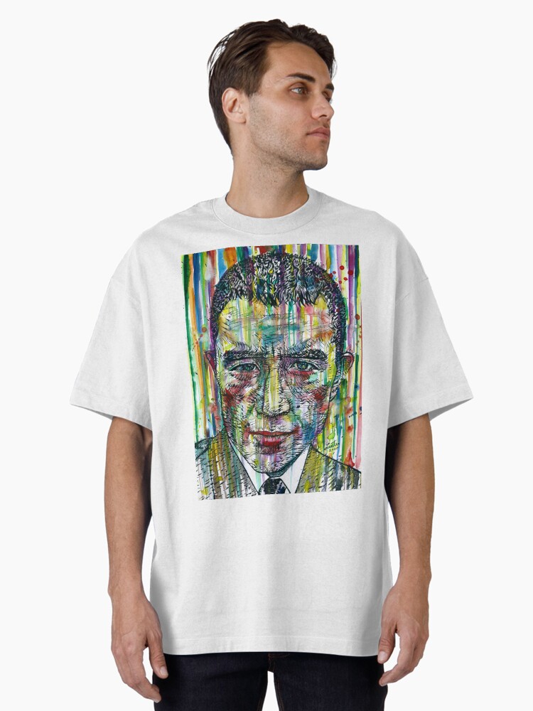 YUKIO MISHIMA watercolor and ink portrait.2 Oversized T-Shirt