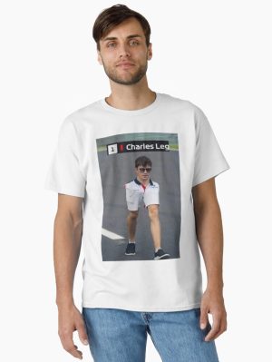 Charles Leg Leclerc Ferrari Sauber Printed T-Shirt