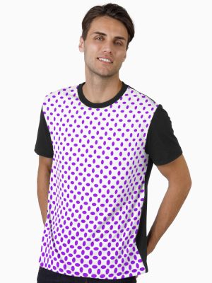 Purple Crosses pattern with fade effect Graphic T-Shirt