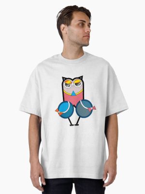 Owl as a go-go dancer 3, kind of child Oversized T-Shirt