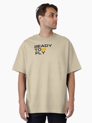 KTM Ready to fly LOGO Black Oversized T-Shirt