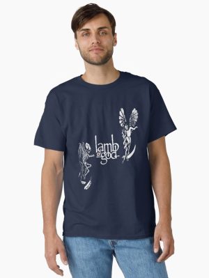More Then Awesome Extra Ordinary art Design of Lamb of God Band Logo Graphic Printed T-Shirt