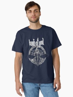Special Present Extra Ordinary art Design of Lamb of God Band Logo Graphic Printed T-Shirt