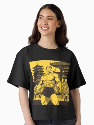 Yukio Mishima in front of the Golden Pavilion Boxy T-Shirt