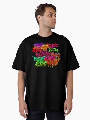 Deathcore Sticker Pack Oversized T-Shirt