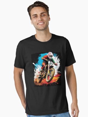 Motocross - hard riding printed T-Shirt
