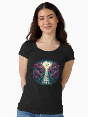 Hope For New Life Fitted Scoop T-Shirt