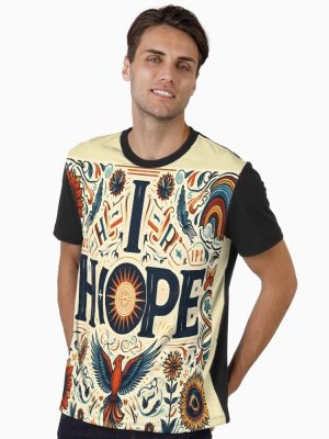 I Hope  ,Hope Word Graphic T-Shirt