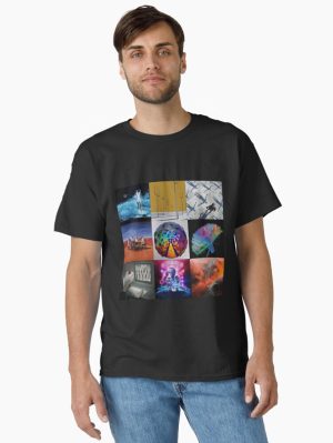 M.U.S.E - Minimalist Discography Collage Printed T-Shirt