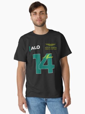 Fernando Alonso 14 Aston Martin F1 2023 Classic T-Shirt