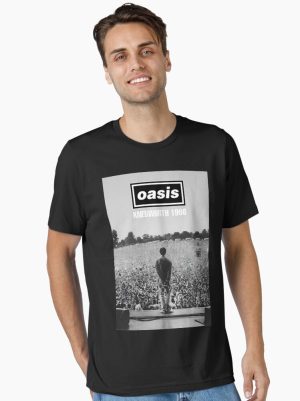 Minimalist Concert O A S I S Black And White Essential T-Shirt