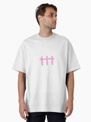 Crosses (pink) Oversized T-Shirt