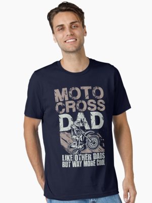Motocross Dirt Bike Dad printed T-Shirt