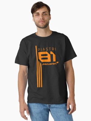 Oscar Piastri 81 Motorsports Printed T-Shirt
