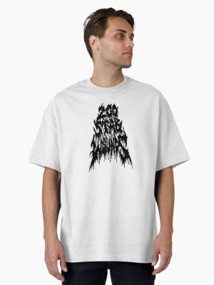 200 Stab Wounds Death Metal Band Logo Oversized T-Shirt