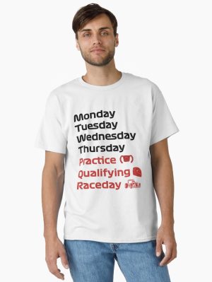 Formula 1 Raceday,Practice Qualifying Raceday, Formula 1,Race Day Sundays Classic T-Shirt