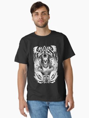 Hazbin Hotel - Adam Metal Design Printed T-Shirt