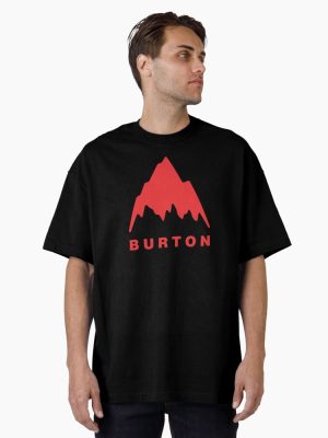 Red New Burt Mountain Oversized T-Shirt