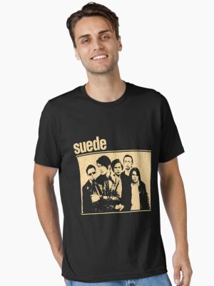 Suede Band Printed T-Shirt