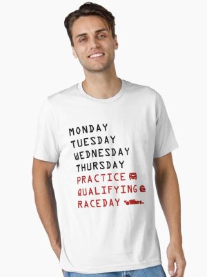 Modern F1 Racing Cars F1 Race Week Formula Schedule Essential T-Shirt