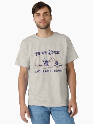 Valtteri Bottas Beach Meme Printed T-Shirt