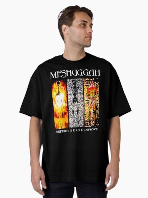 Meshuggah Band Destroy Erase Improve 2022  Oversized T-Shirt