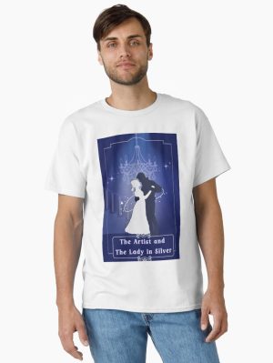 The Artist and the Silver Lady: A Bridgerton Masquerade Romance Classic T-Shirt