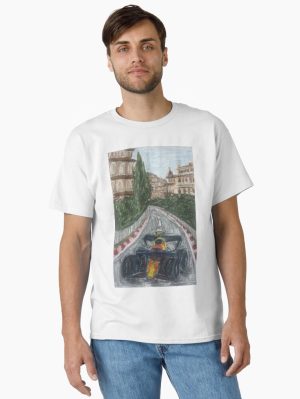 redbull f1 race drawing Classic T-Shirt