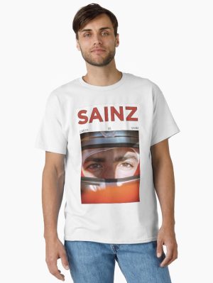 Carlos Sainz retro poster Classic T-Shirt